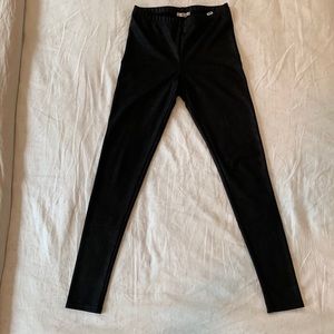 Vans Metallic Faux Leather Leggings Size XS (Black)
